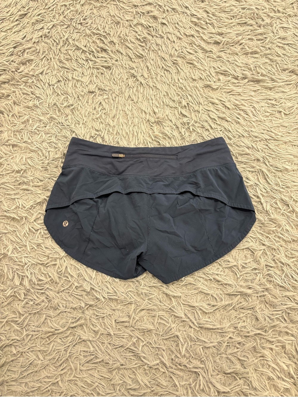 Lululemon Women’s Speed Up Short 2.5" Navy Blue Size 4 Running Sporty Athleisure